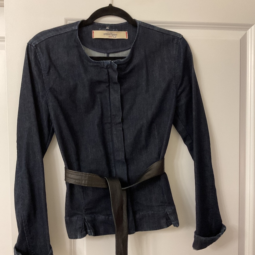 NWOT OTTOD’AME  Denim stretch jacket size M.